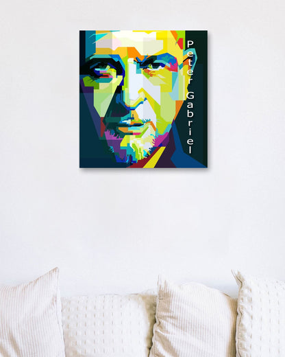 Peter Gabriel Art Retro WPAP - @Artkreator