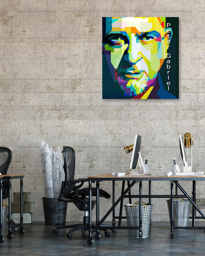 Peter Gabriel Art Retro WPAP - @Artkreator