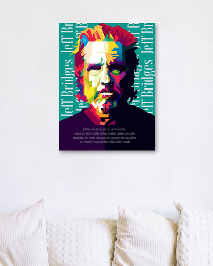 Jeff Bridges Pop Art WPAP - @Artkreator