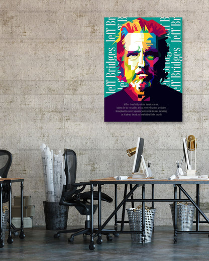 Jeff Bridges Pop Art WPAP - @Artkreator