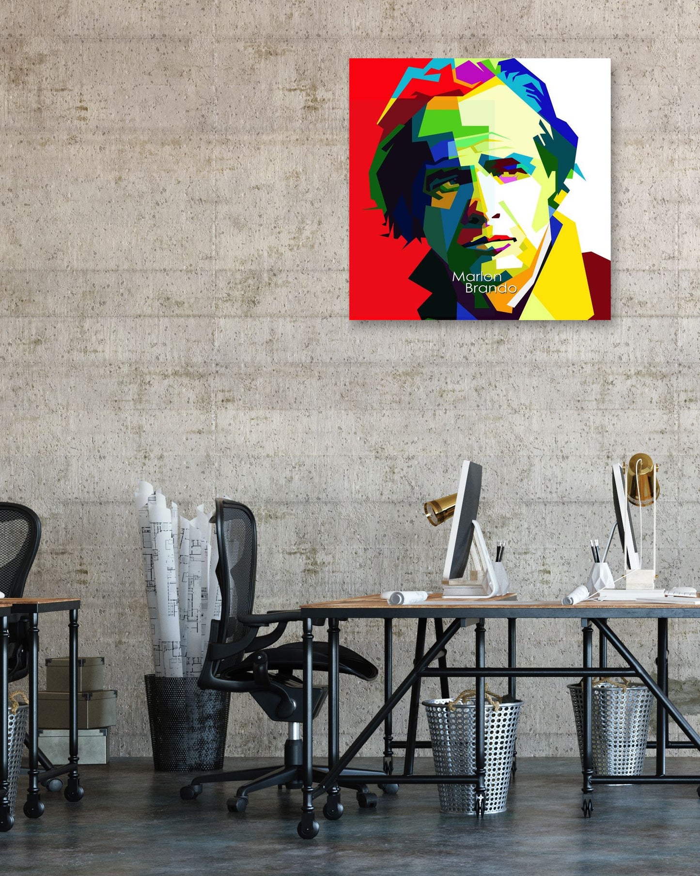 Marlon Brando Pop Art WPAP - @Artkreator