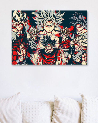 Goku All Transforms - @WoWLovers