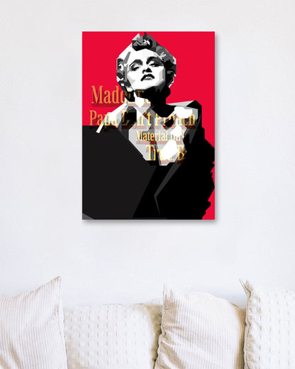 Madonna Blackwhite Portrait - @Artkreator