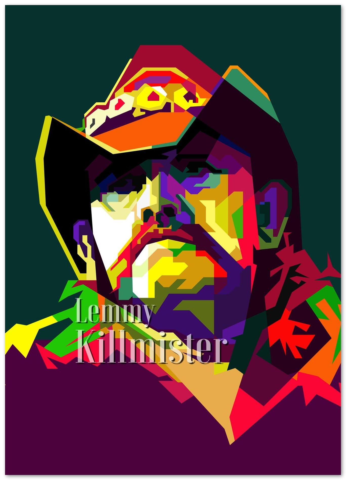 Lemmy Motorhead Pop Art WPAP - @Artkreator