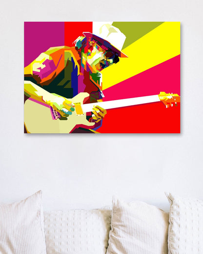 Carlos Santana Pop Art WPAP - @Artkreator