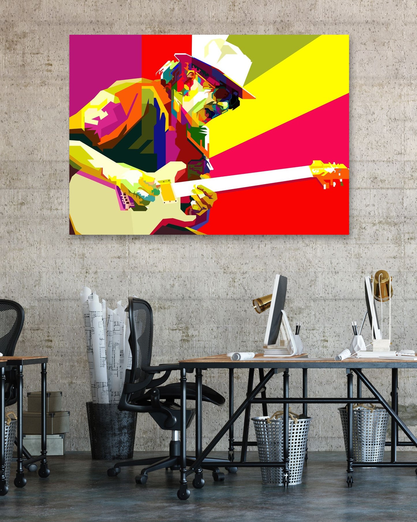 Carlos Santana Pop Art WPAP - @Artkreator