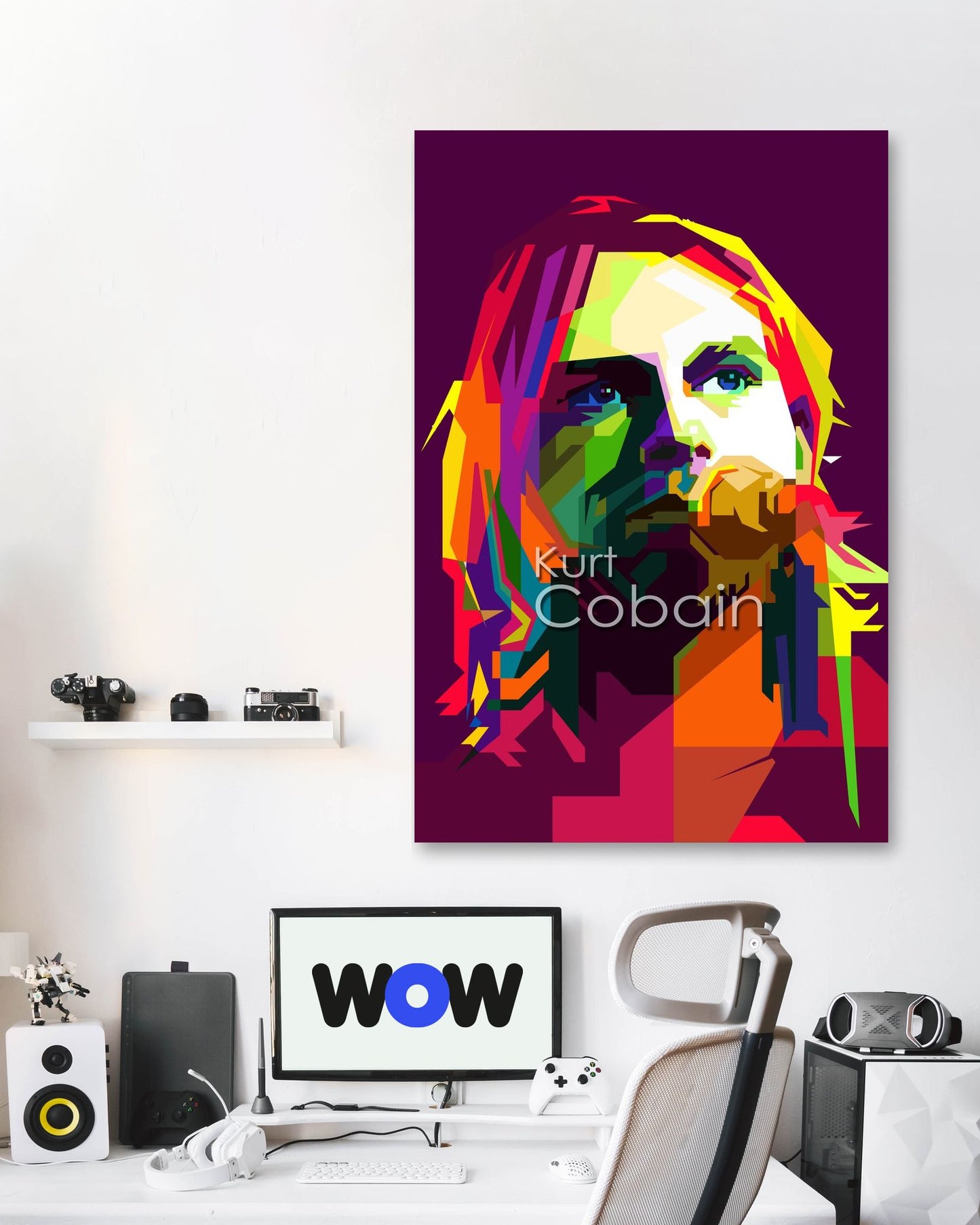 Kurt Cobain Pop Art WPAP - @Artkreator