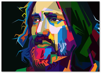 John Frusciante Pop Art WPAP - @Artkreator