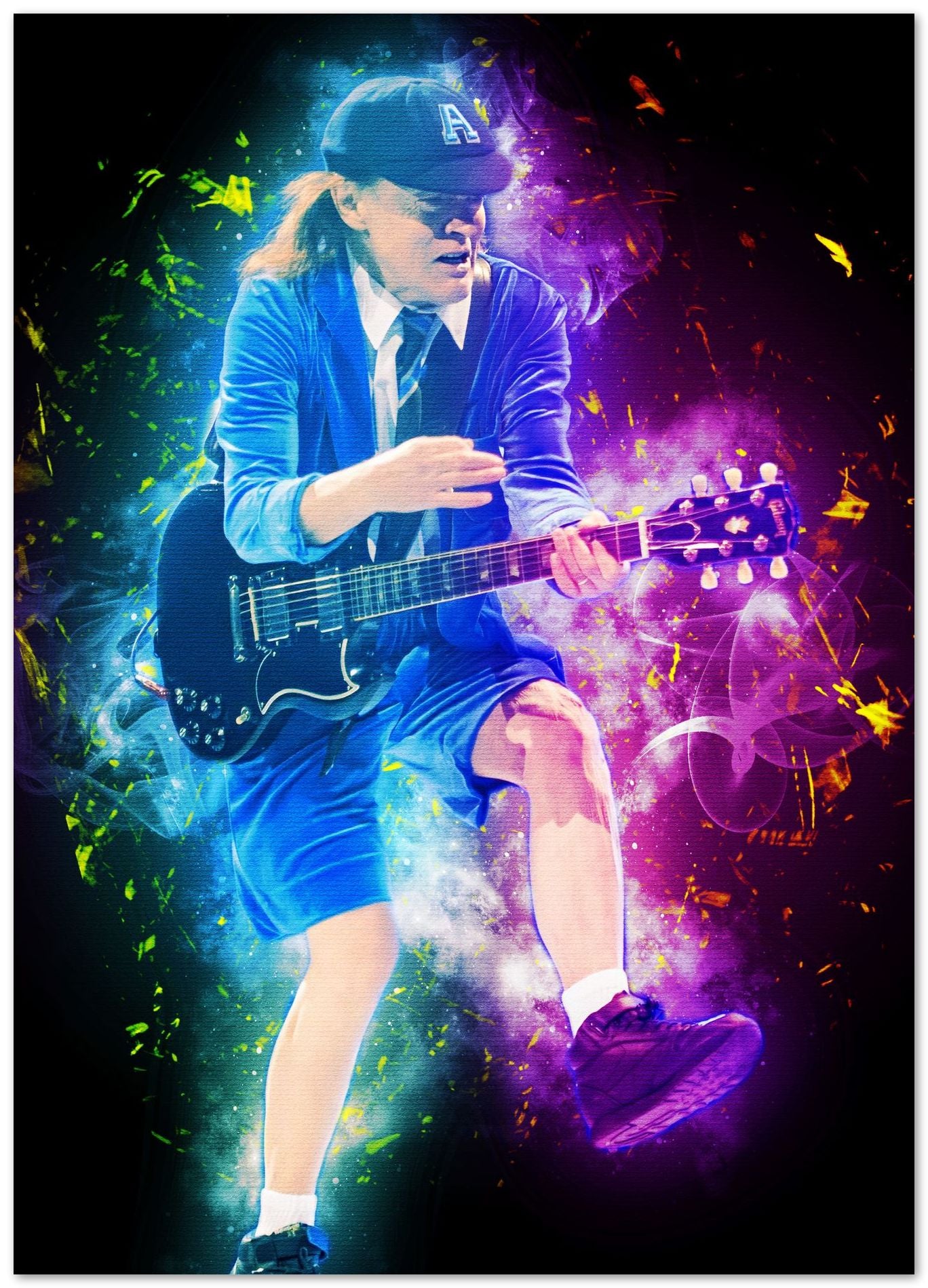 angus young digital art - @Baracca