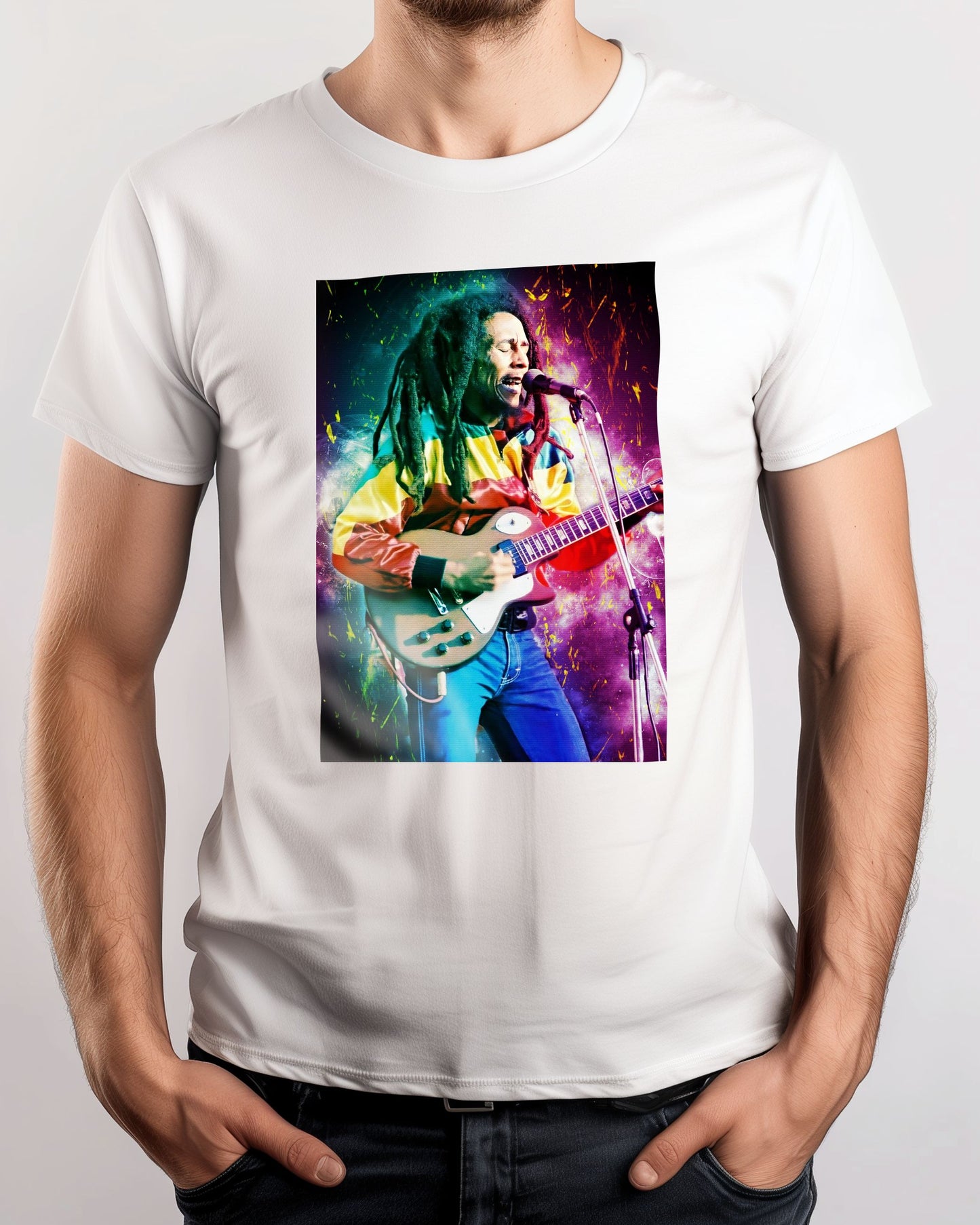 bob marley digital art - @Baracca