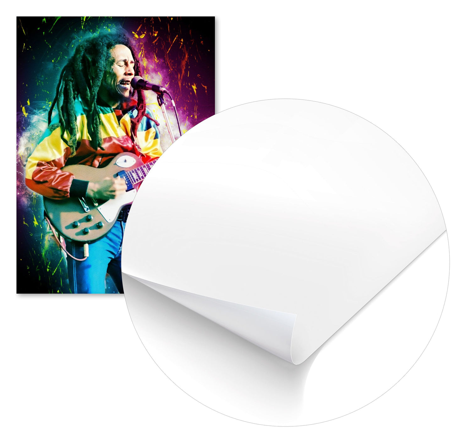 bob marley digital art - @Baracca