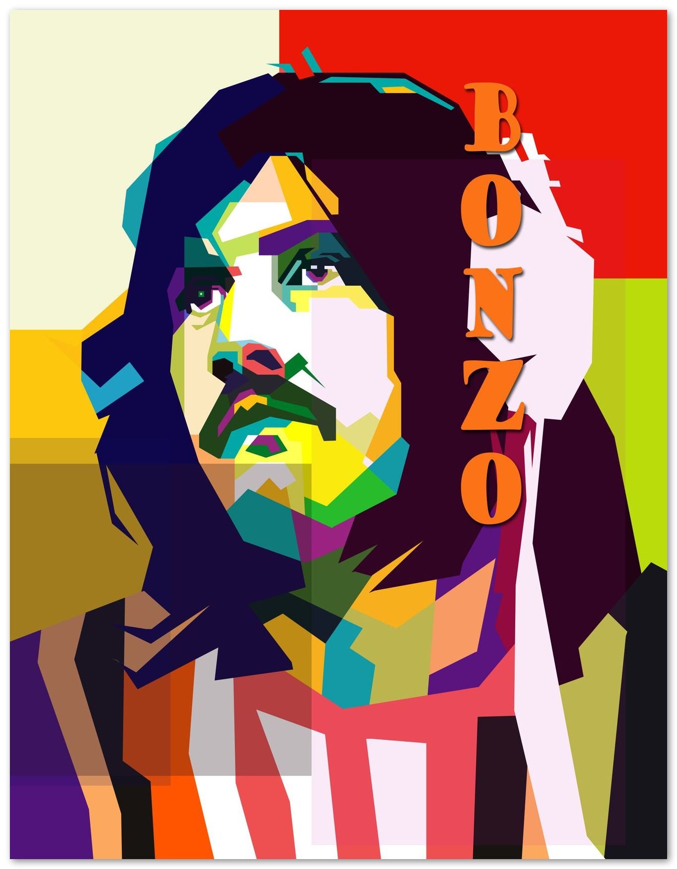 John Bonham Art Retro WPAP - @Artkreator