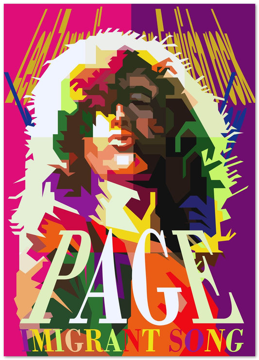 Jimmy Page Pop Art WPAP - @Artkreator