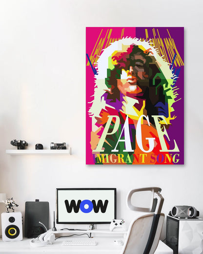Jimmy Page Pop Art WPAP - @Artkreator