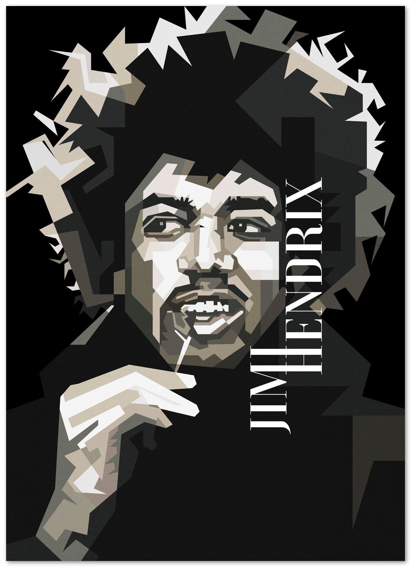 Jimi Hendrix Soul of Rock - @Artkreator