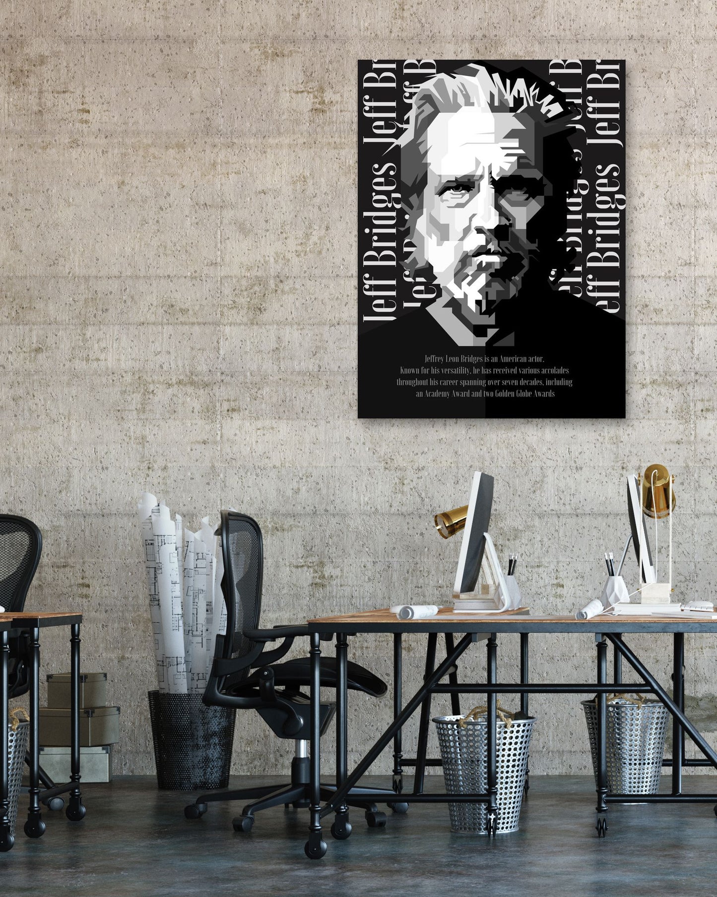 Jeff Bridges Portrait - @Artkreator