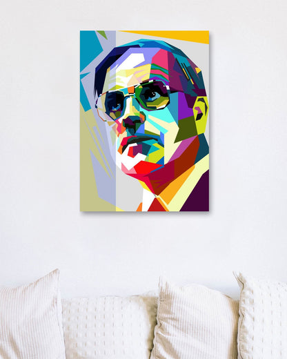 Helmuth Kohl Pop Art WPAP - @Artkreator