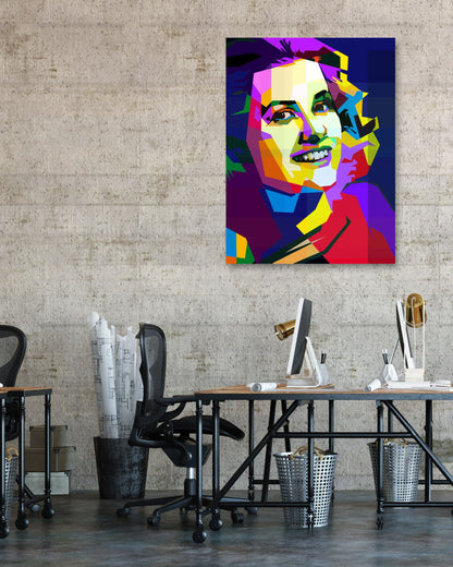 Grace Kelly Pop  Art WPAP - @Artkreator