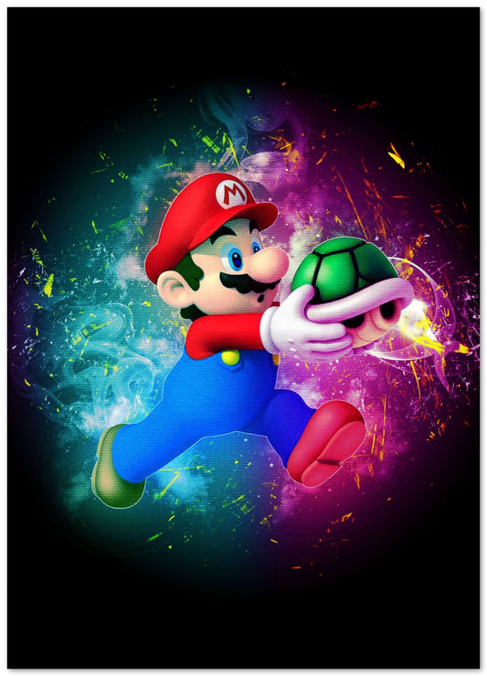 Super Mario digital art - @Baracca