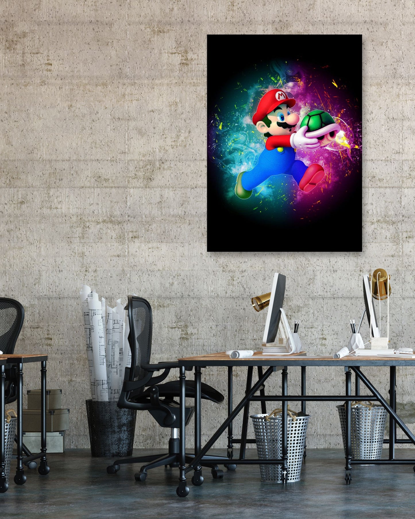 Super Mario digital art - @Baracca