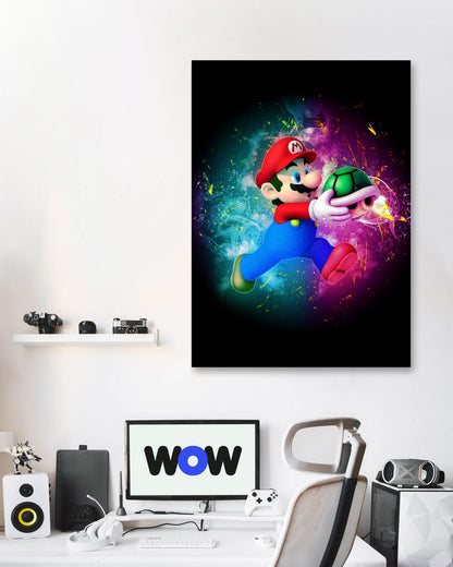 Super Mario digital art - @Baracca