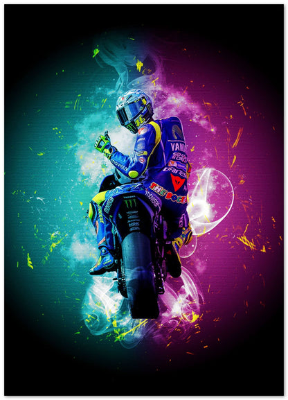 valentino rossi the legend motogp in digital art - @Baracca