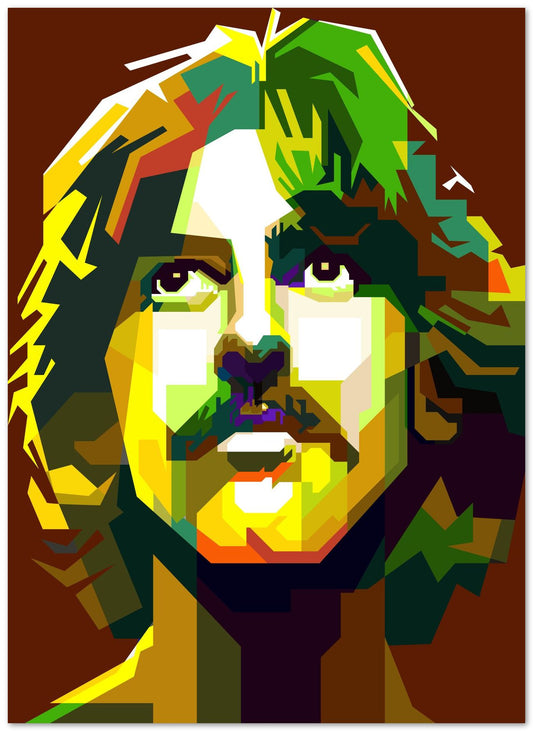 George Harrison Pop Art WPAP - @Artkreator