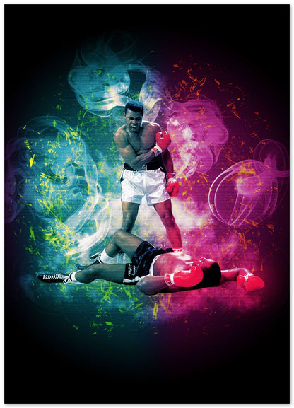 muhammad ali vs cassius clay in digital art - @Baracca