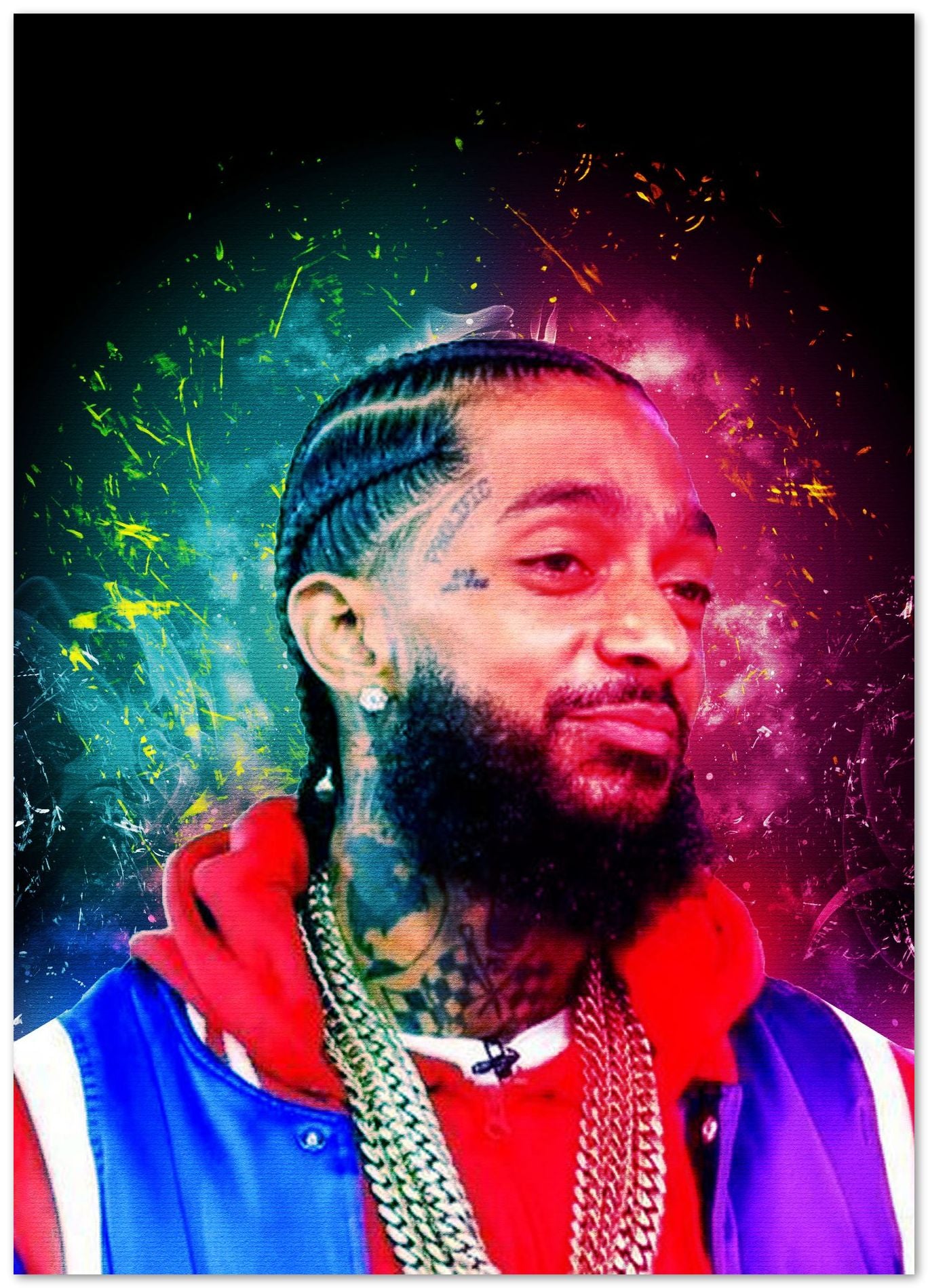 Nipsey Hussle in digital art - @Baracca