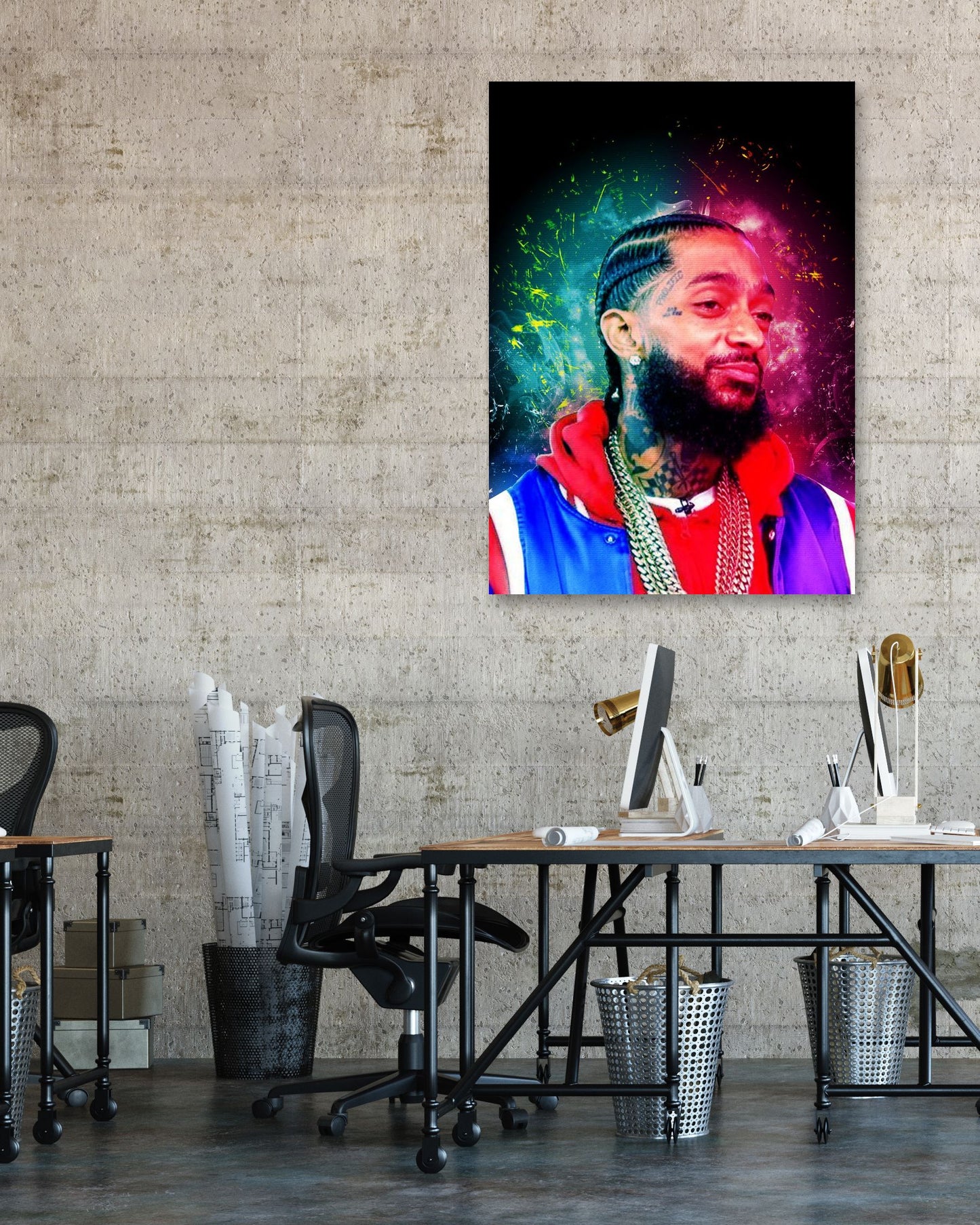 Nipsey Hussle in digital art - @Baracca