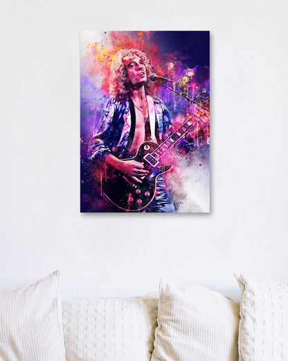 Peter Frampton in watercolors art - @Baracca