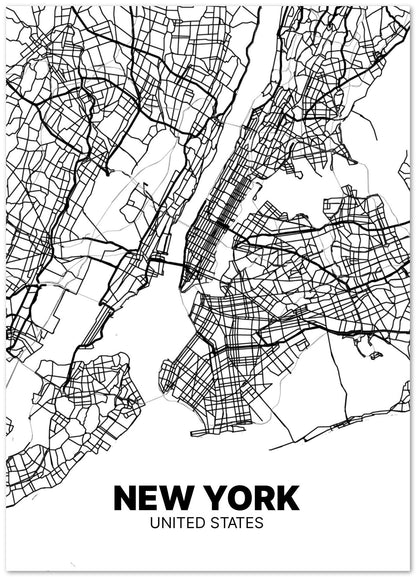 New York Map  - @VickyHanggara