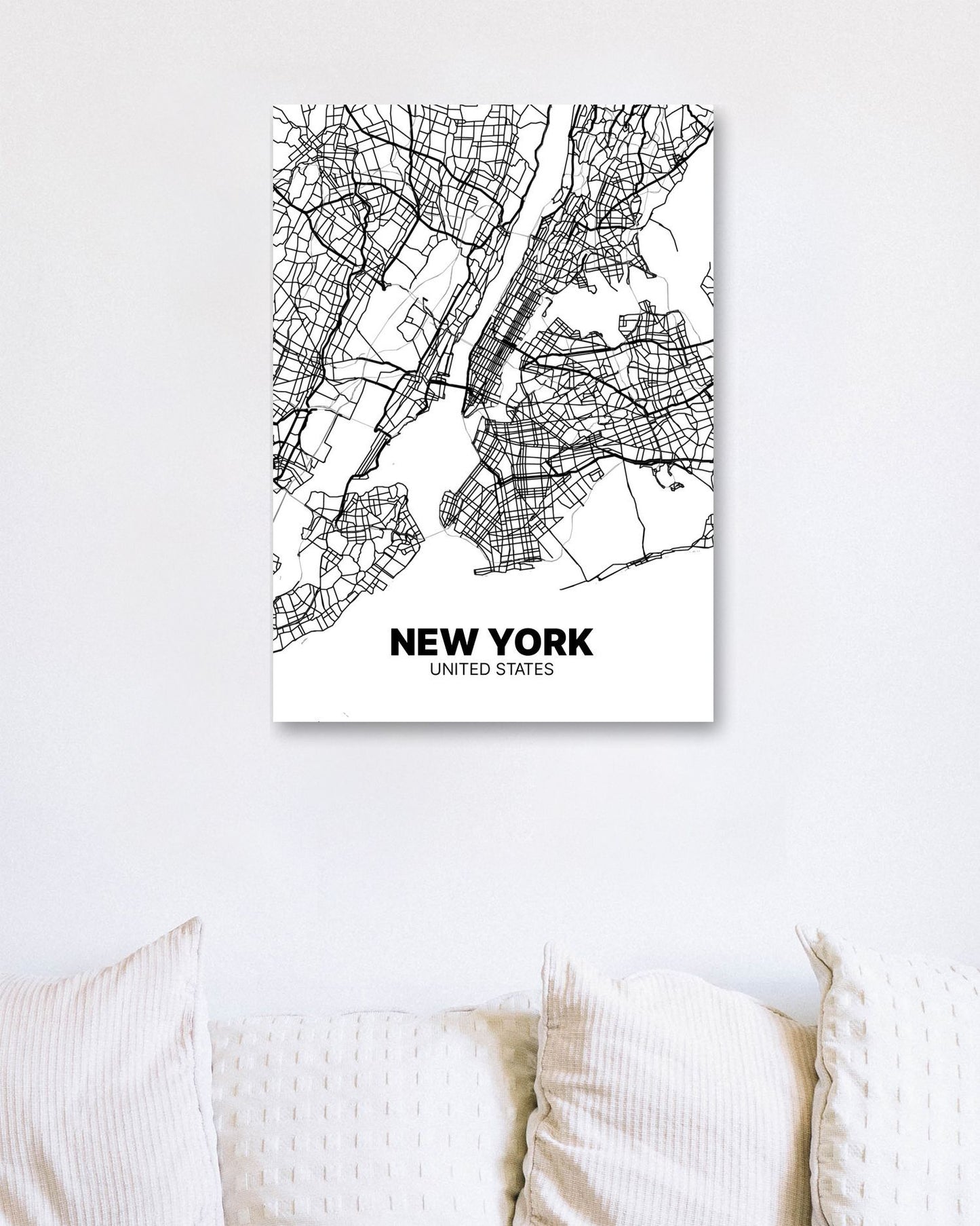New York Map  - @VickyHanggara
