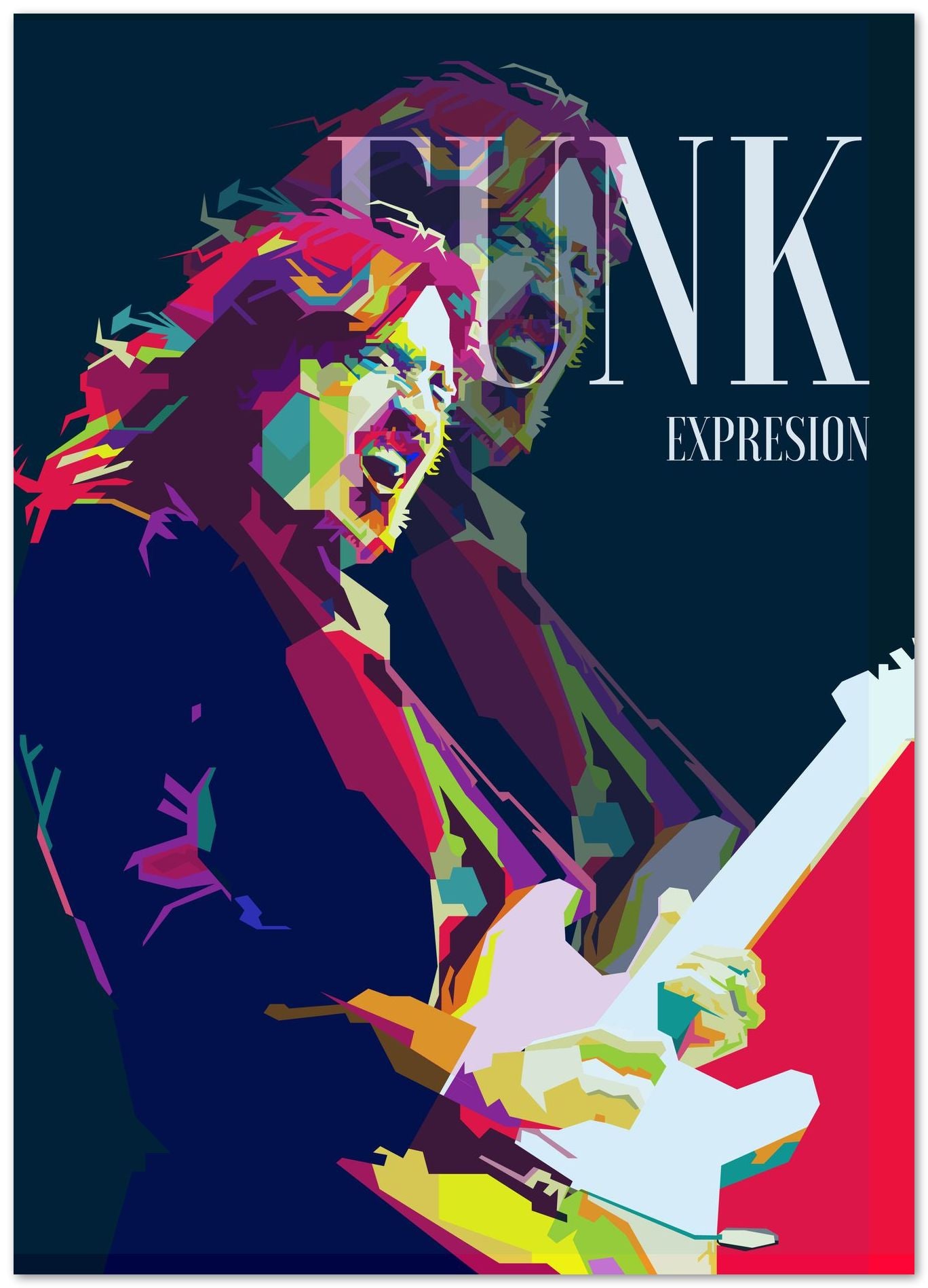 John Frusciante Pop Art WPAP - @Artkreator