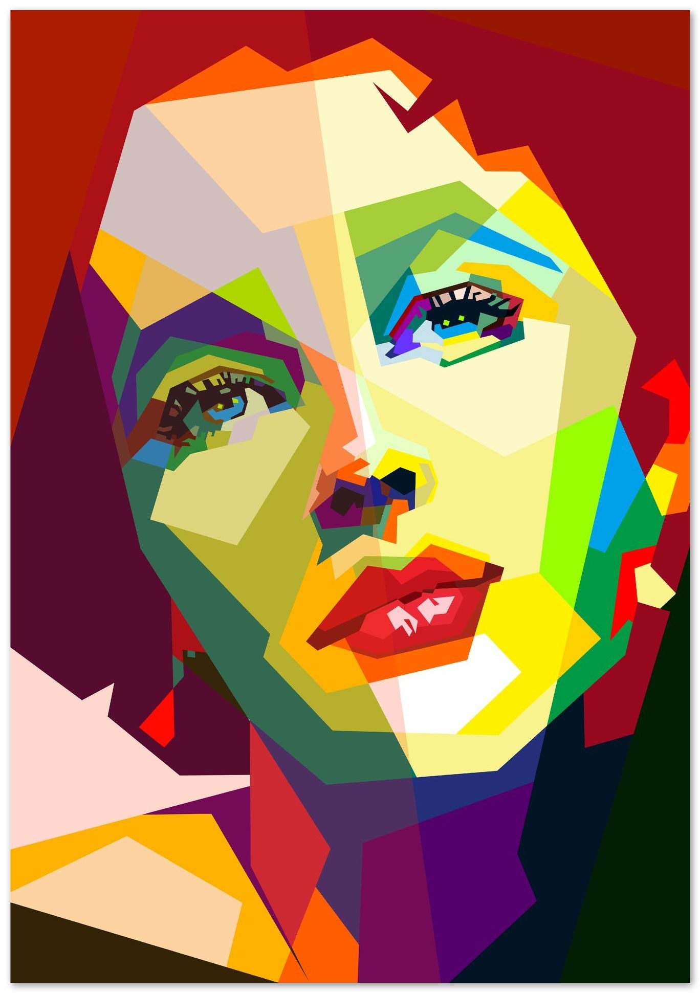 Elizabeth Taylor Pop Art WPAP - @Artkreator