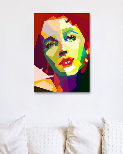 Elizabeth Taylor Pop Art WPAP - @Artkreator