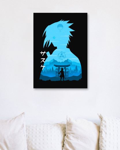 Minimalist Sasuke - @MyKido