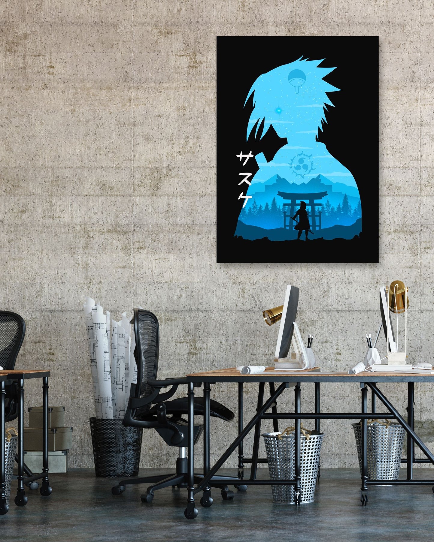 Minimalist Sasuke - @MyKido