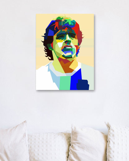 Maradona Pop Art WPAP - @Artkreator