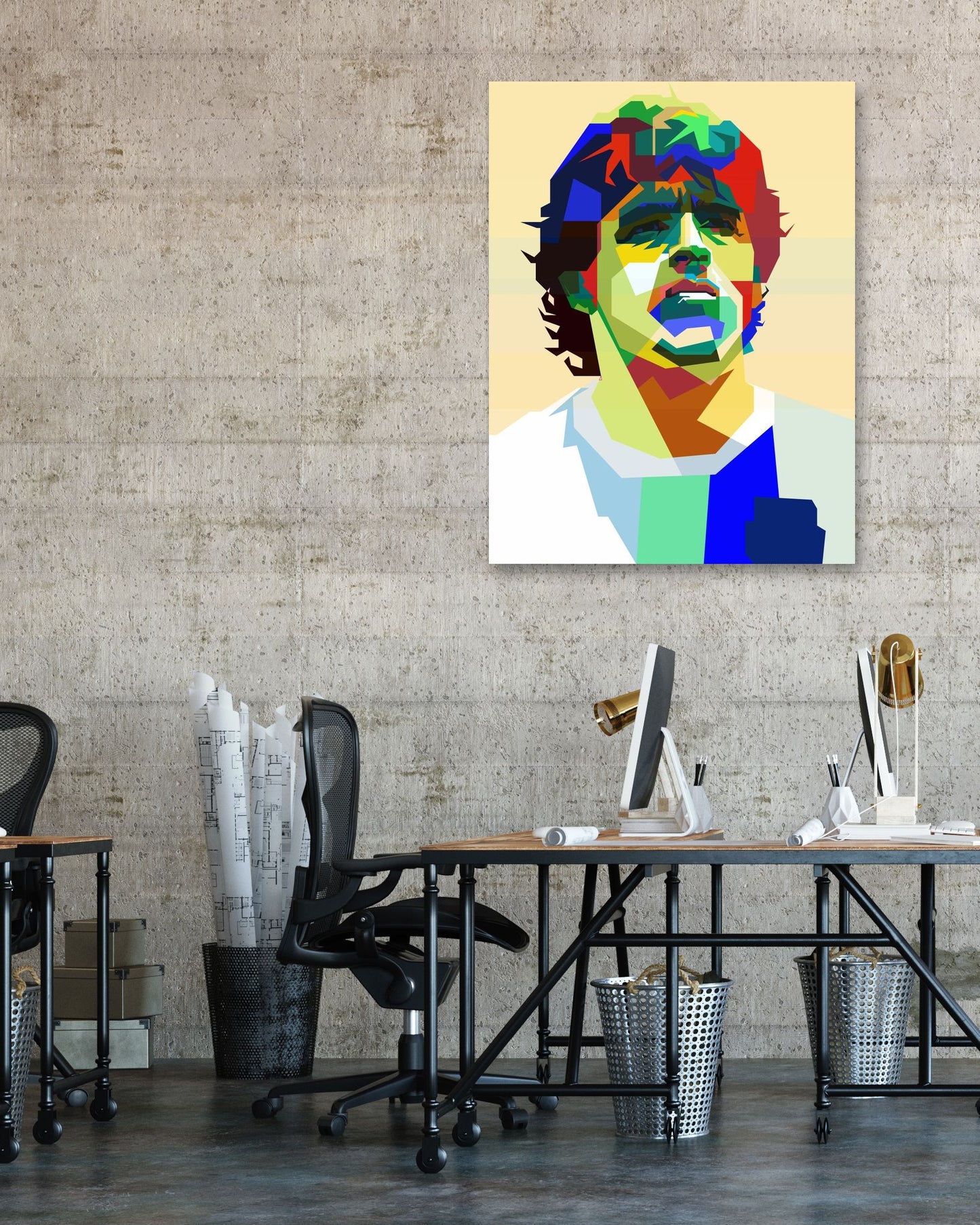 Maradona Pop Art WPAP - @Artkreator