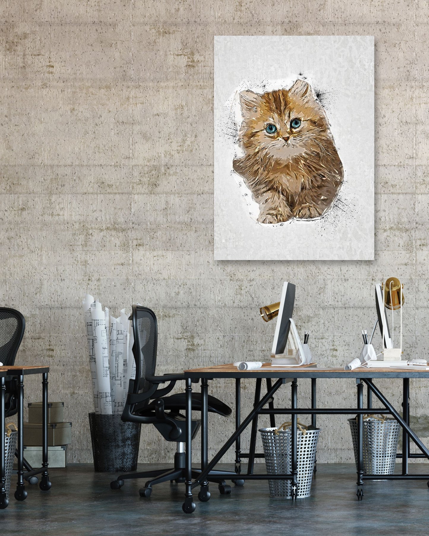 Cats cute paintings - @TRANDINGPOSTER