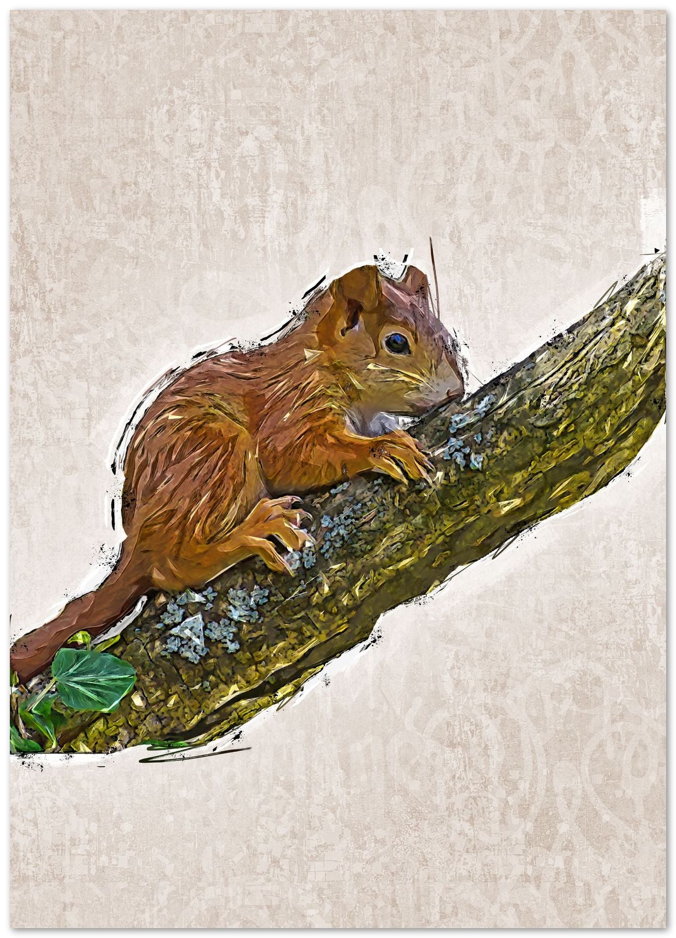 squirrel cute paintings - @TRANDINGPOSTER