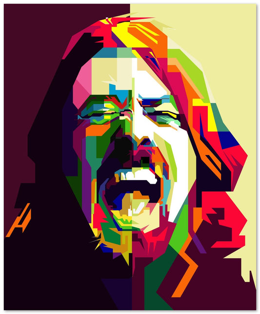 Dave Grohl Pop Art WPAP - @Artkreator