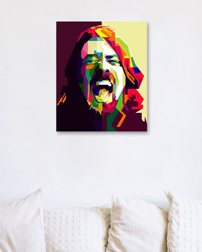 Dave Grohl Pop Art WPAP - @Artkreator