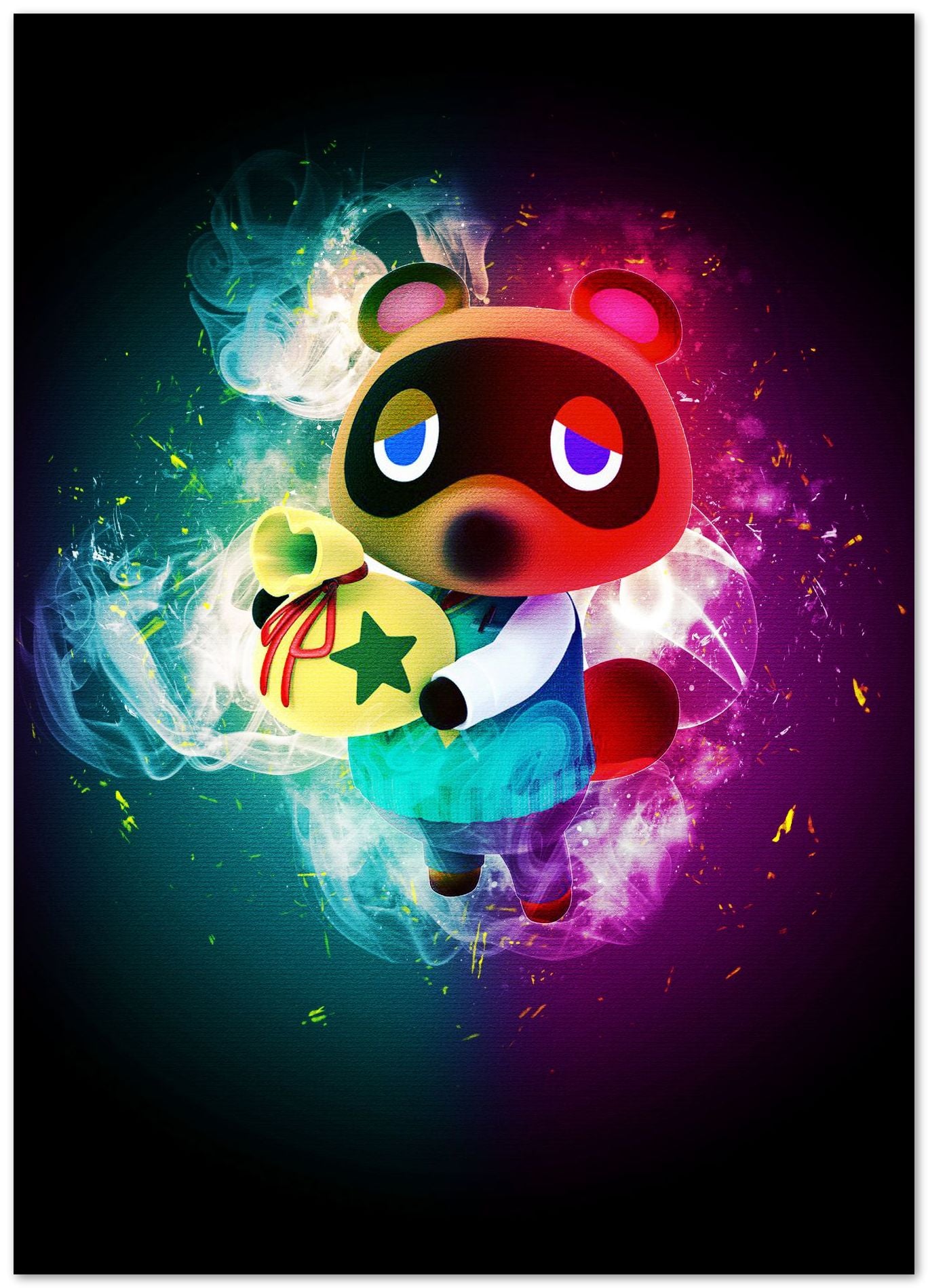 Tom Nook in digital art - @Baracca