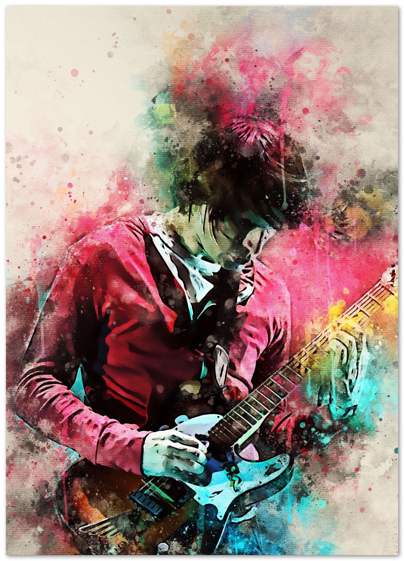 Jonny Greenwood watercolors art - @Baracca