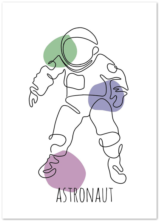 astronaut human lineart - @msheltyan