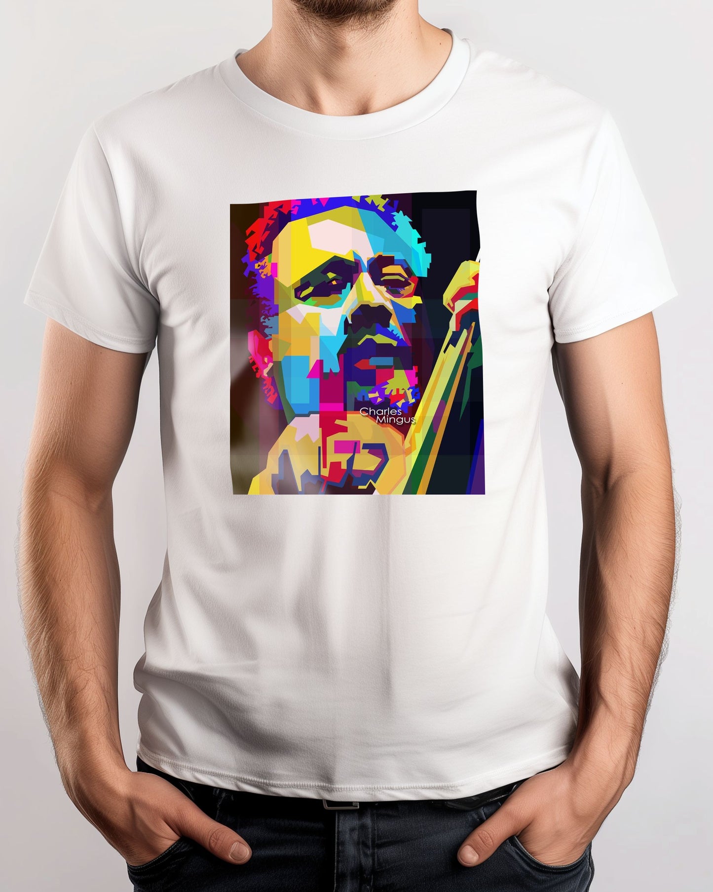 Charles Mingus Musician Pop Art WPAP - @Artkreator