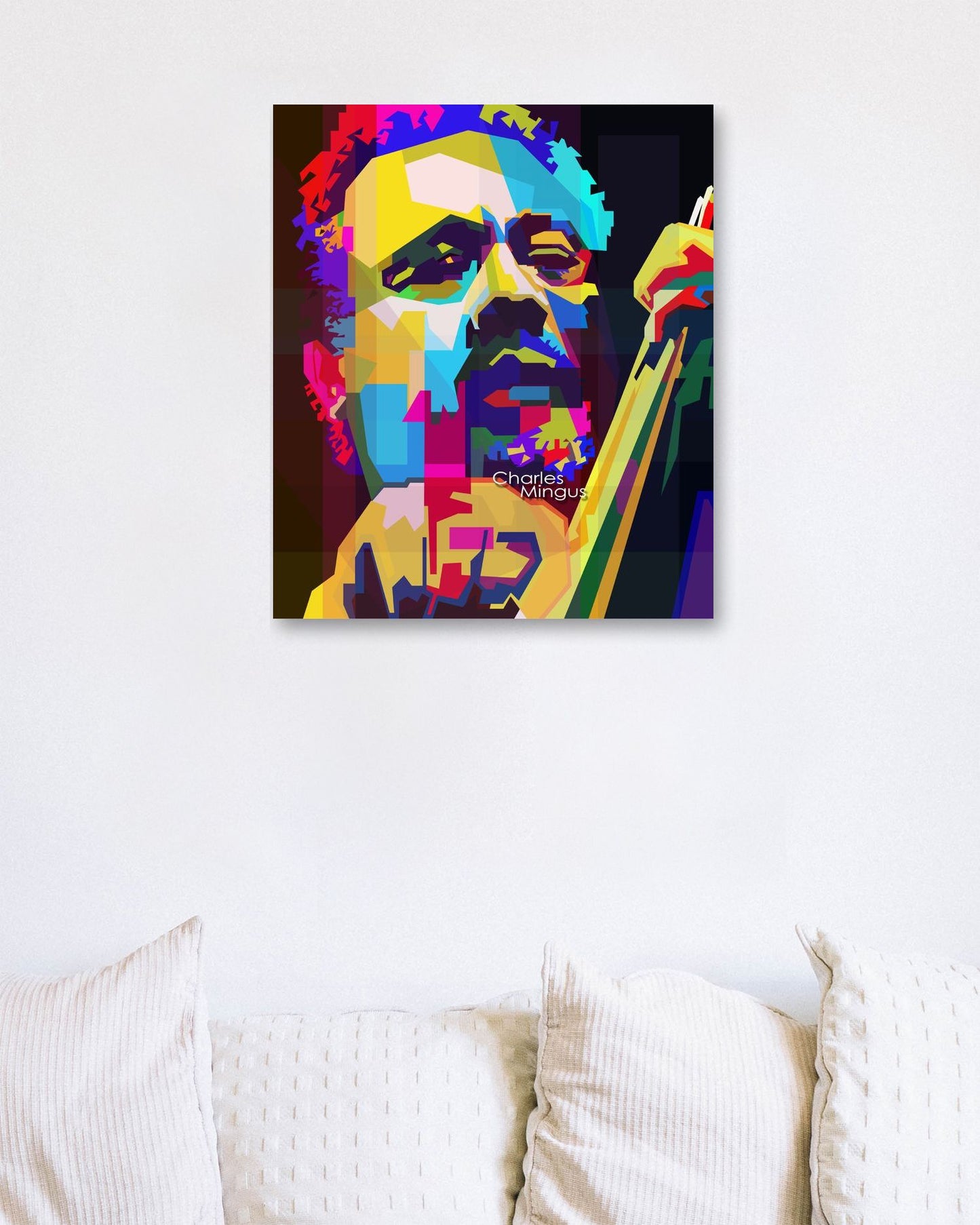 Charles Mingus Musician Pop Art WPAP - @Artkreator