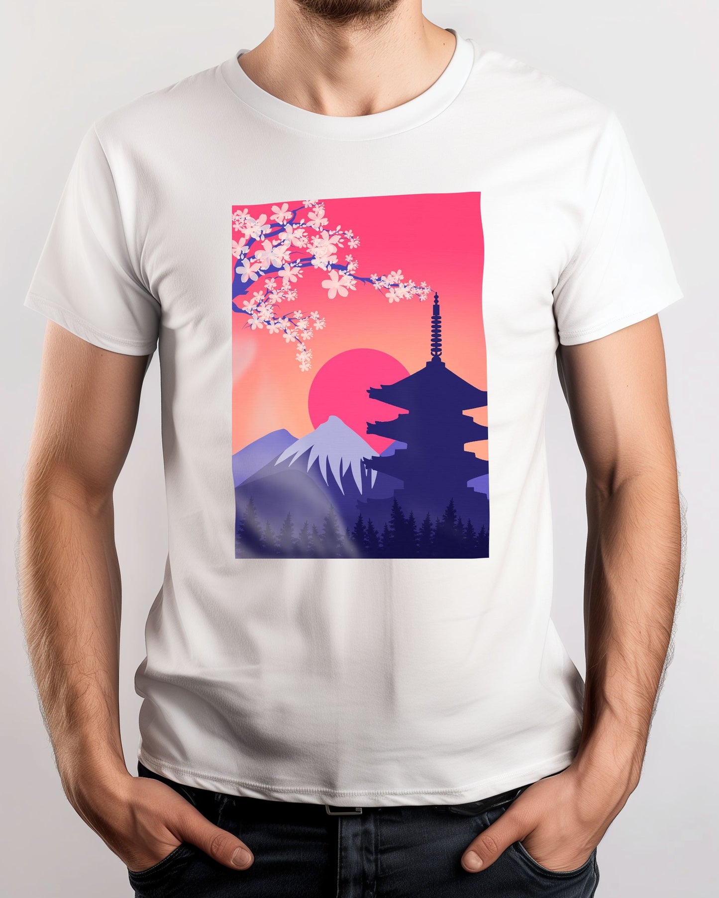 Japanese fuji mount and sunset - @elzart